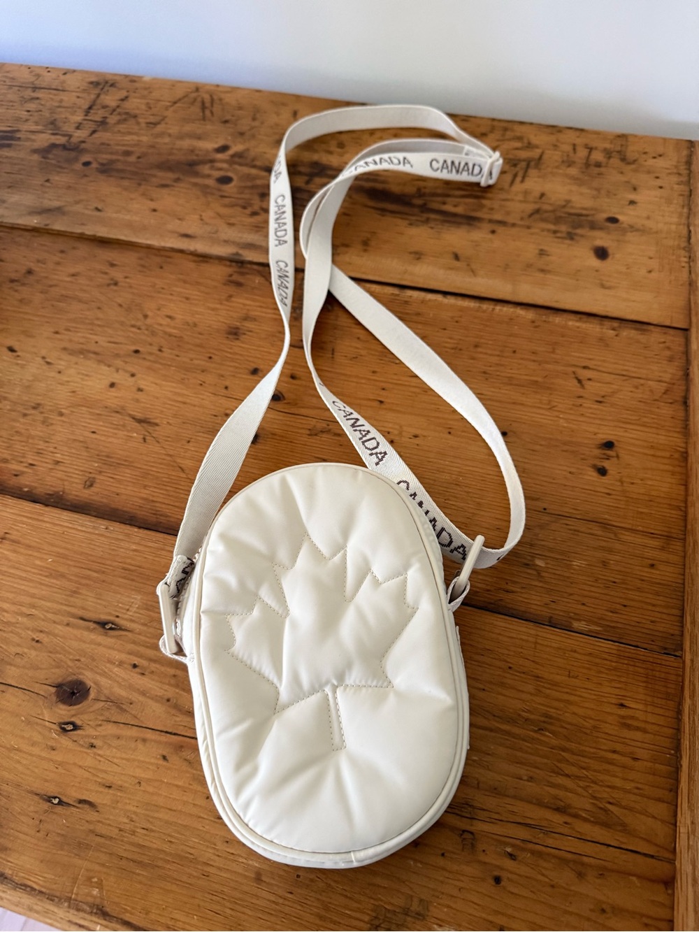 Lululemon Olympic Team Canada 2022 Maple Crossbody Bag in *Rare Ivory
